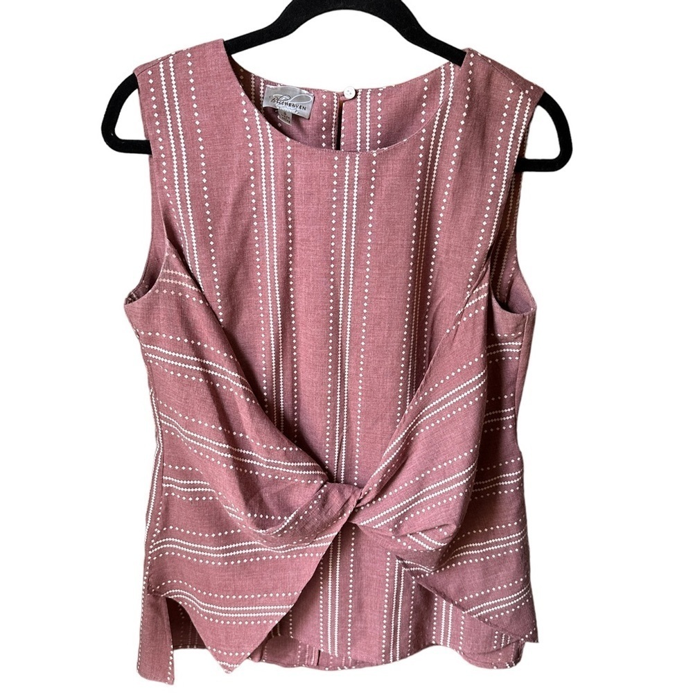 Mauve and cream Blu Heaven Top | Size Small